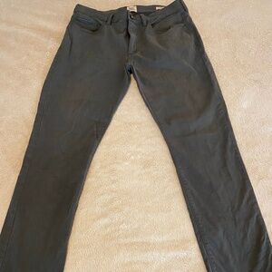Flint and Tinder 365 Chino Pants Mens 33 Grey Slim Fit Stretch